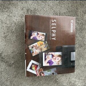 Canon Selphy Compact Photo Printer — Black and Silver
